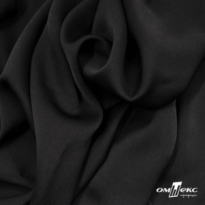 Ткань плательная Габриэль 100% полиэстер,140 (+/-10) гр/м2, шир. 150 см, цв. черный BLACK - купить в Дзержинске. Цена 248.37 руб.