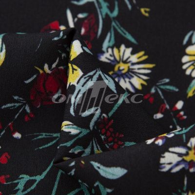Плательная ткань "Фламенко" 6.2, 80 гр/м2, шир.150 см, принт растительный - купить в Дзержинске. Цена 239.03 руб.