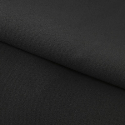Костюмная ткань "Элис", 220 гр/м2, шир.150 см, цвет чёрный - купить в Дзержинске. Цена 308 руб.