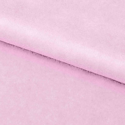 Велюр JS LIGHT 1, 220 гр/м2, шир.150 см, (3,3 м/кг), цвет бл.розовый - купить в Дзержинске. Цена 1 055.34 руб.