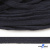 Шнур плетеный d-8 мм плоский, 70% хлопок 30% полиэстер, уп.85+/-1 м, цв.1010-т.синий - купить в Дзержинске. Цена: 735 руб.