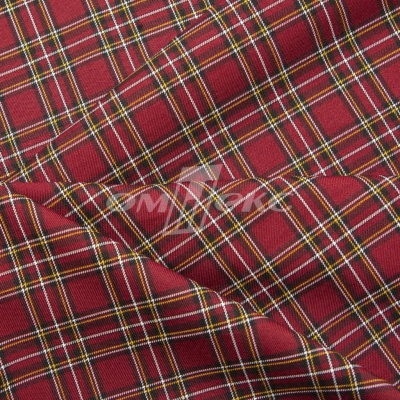 Ткань костюмная клетка 24379 2012, 230 гр/м2, шир.150см, цвет бордовый/бел/жел - купить в Дзержинске. Цена 539.74 руб.