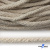 Шнур плетеный d-6 мм круглый, 70% хлопок 30% полиэстер, уп.90+/-1 м, цв.1077-лён - купить в Дзержинске. Цена: 588 руб.
