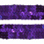Тесьма с пайетками 12, шир. 20 мм/уп. 25+/-1 м, цвет фиолет - купить в Дзержинске. Цена: 778.19 руб.