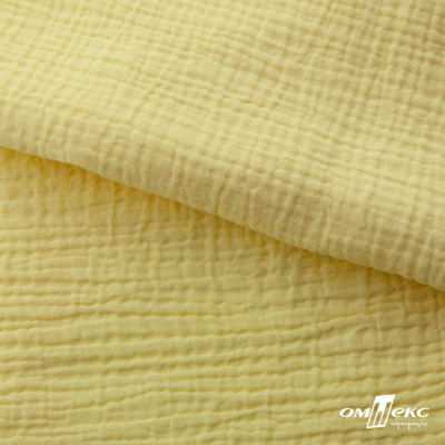 Ткань Муслин, 100% хлопок, 125 гр/м2, шир. 135 см (12-0824) цв.лимон нюд - купить в Дзержинске. Цена 337.25 руб.