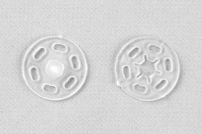 Кнопки пришивные пластиковые 15 мм, блистер 24шт, цв.-прозрачные - купить в Дзержинске. Цена: 68.79 руб.