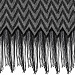 Трикотажное полотно с пайетками, шир.130 см, #311-бахрома чёрная