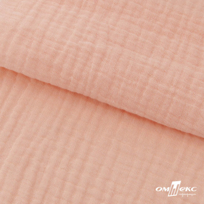 Ткань Муслин, 100% хлопок, 125 гр/м2, шир. 140 см #201 цв.(18)-розовый персик - купить в Дзержинске. Цена 464.97 руб.
