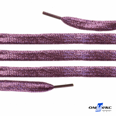 Шнурки #107-01, плоские 130 см, цв.розовый металлик - купить в Дзержинске. Цена: 35.45 руб.