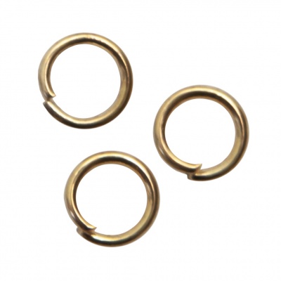 Кольцо  соединительное для бижутерии 5 мм, цв.-золото - купить в Дзержинске. Цена: 0.44 руб.