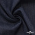 Ткань костюмная "Джинс" с начесом, 320 г/м2, 80% хлопок 20%полиэстер, шир. 160 см, т.синий - купить в Дзержинске. Цена 487.27 руб.