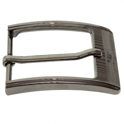 Пряжка металлическая для мужского ремня SC035#7 (шир.ремня 40 мм), цв.-тем.никель - купить в Дзержинске. Цена: 43.93 руб.