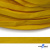 Шнур плетеный (плоский) d-12 мм, (уп.90+/-1м), 100% полиэстер, цв.269 - жёлтый - купить в Дзержинске. Цена: 8.62 руб.