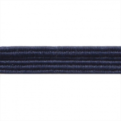 Резиновые нити с текстильным покрытием, шир. 6 мм ( упак.30 м/уп), цв.- 117-т.синий - купить в Дзержинске. Цена: 152.05 руб.
