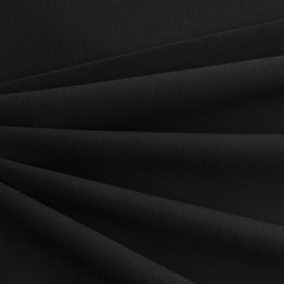 Костюмная ткань с вискозой "Меган", 210 гр/м2, шир.150см, цвет чёрный - купить в Дзержинске. Цена 378.55 руб.