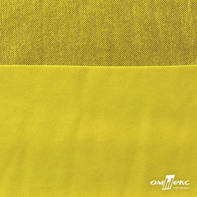 Трикотажное полотно голограмма, шир.140 см, #602 -жёлтый/жёлтый - купить в Дзержинске. Цена 385.88 руб.