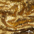 Трикотажное полотно, Сетка с пайетками,188 гр/м2, шир.140 см, цв.-тем.золото (#51) - купить в Дзержинске. Цена 505.15 руб.