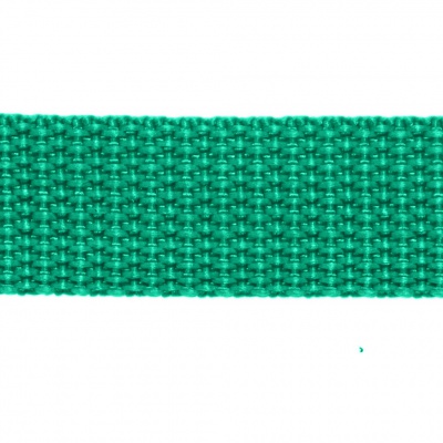 Стропа текстильная, шир. 25 мм (в нам. 50+/-1 ярд), цвет яр.зелёный - купить в Дзержинске. Цена: 397.52 руб.