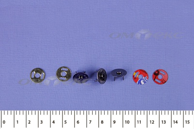 Кнопки магнитные МКМ-02, диам. 18 мм, чёрный никель - купить в Дзержинске. Цена: 14.49 руб.