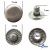 Кнопка металлическая "Альфа" с пружиной, 15 мм (уп. 720+/-20 шт), цвет никель - купить в Дзержинске. Цена: 1 466.73 руб.