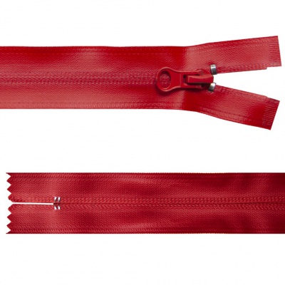 Молния водонепроницаемая PVC Т-7, 20 см, неразъемная, цвет (820)-красный - купить в Дзержинске. Цена: 21.56 руб.