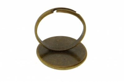 Заготовка для рукоделия металлическая фигурная для кольца 15мм - купить в Дзержинске. Цена: 7.44 руб.