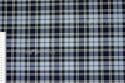 Ткань костюмная клетка Т7274 2004, 220 гр/м2, шир.150см, цвет т.синий/гол/бел - купить в Дзержинске. Цена 