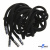 Шнурки #107-05, круглые 130 см, декор.наконечник, цв.чёрный - купить в Дзержинске. Цена: 22.56 руб.
