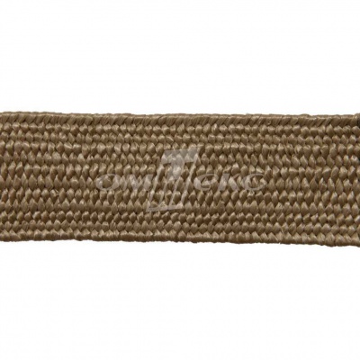 Тесьма отделочная полипропиленовая плетеная эластичная #2, шир. 40мм, цв.- соломенный - купить в Дзержинске. Цена: 50.99 руб.
