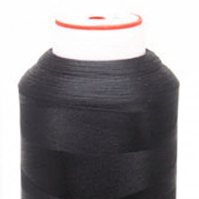 Нитки текстурированные некручёные, намот. 5 000 м, цвет чёрный - купить в Дзержинске. Цена: 70.43 руб.