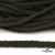 Шнур плетеный d-6 мм круглый, 70% хлопок 30% полиэстер, уп.90+/-1 м, цв.1075-хаки - купить в Дзержинске. Цена: 588 руб.