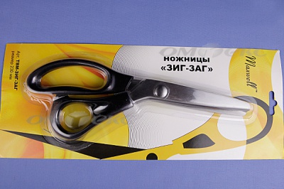 Ножницы ЗИГ-ЗАГ "MAXWELL" 230 мм - купить в Дзержинске. Цена: 1 041.25 руб.