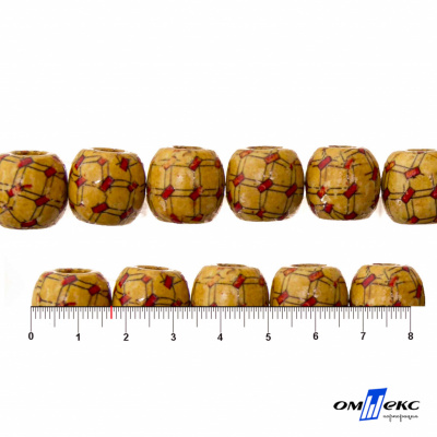 0189-Бусины деревянные "ОмТекс", 17 мм, упак.50+/-3шт - купить в Дзержинске. Цена: 83.66 руб.