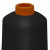 Нитки текстурированные кручёные, намот. 15 000 м, цвет чёрный - купить в Дзержинске. Цена: 237.24 руб.