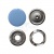 Кнопка рубашечная (закрытая) 9,5мм - эмаль, цв.182 - св.голубой - купить в Дзержинске. Цена: 5.74 руб.