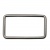 Рамка металлическая прямоугольная, 40 х 15 мм- тём.никель - купить в Дзержинске. Цена: 4.60 руб.