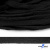 Шнур плетеный d-8 мм плоский, 70% хлопок 30% полиэстер, уп.85+/-1 м, цв.- чёрный - купить в Дзержинске. Цена: 735 руб.