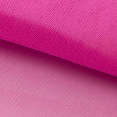 Фатин матовый 16-31, 12 гр/м2, шир.300см, цвет барби розовый - купить в Дзержинске. Цена 100.92 руб.