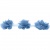 Тесьма плетеная "Рюш", упак. 9,14 м, цвет голубой - купить в Дзержинске. Цена: 45.87 руб.