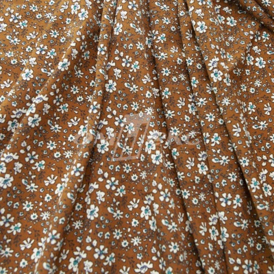 Плательная ткань "Фламенко" 11.1, 80 гр/м2, шир.150 см, принт растительный - купить в Дзержинске. Цена 239.03 руб.
